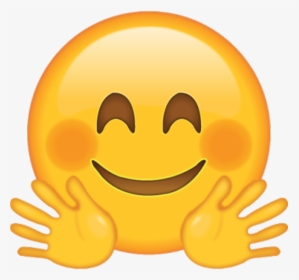 Waving Hand Emoji Png - Hugging Face Emoji Png, Transparent Png, Free Download