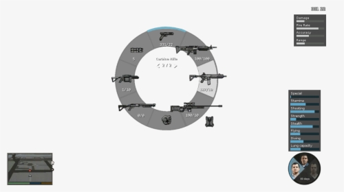 Game Hud Png - Gta Weapon Wheel Png, Transparent Png, Free Download