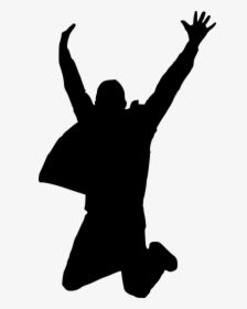 Happy Jump Silhouette Png - Person Jumping Silhouette Png, Transparent Png, Free Download