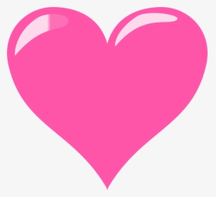 Pink Heart Glossy Png, Transparent Png, Free Download