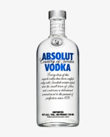 Vodka Png - Absolut Vodka 0 7 Png, Transparent Png, Free Download