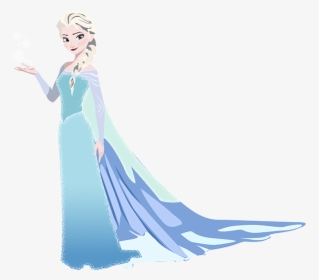Elsa Frozen Vector Png - Elsa Frozen Silhouette, Transparent Png, Free Download