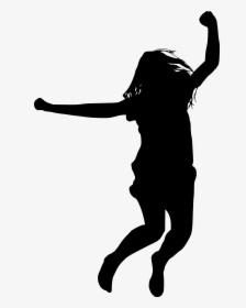 Transparent Elsa Silhouette Png - Girl Jumping Silhouette Png, Png Download, Free Download