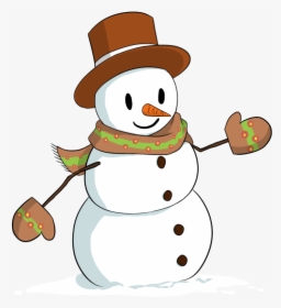 Snowman Blog Christmas Free Transparent Image Hd - Cute Cartoon Clipart Snowman, HD Png Download, Free Download