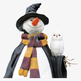 Snowman With Bird Png Image, Transparent Png, Free Download