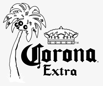 Corona Logo Black And White - Corona Extra, HD Png Download, Free Download