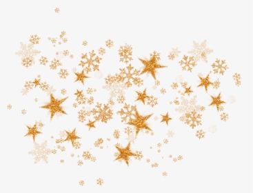 Gold Snowflake Png - Gold Snowflakes Clipart Transparent Background, Png Download, Free Download