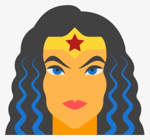 Wonder Woman Logo - Wonder Woman Face Png, Transparent Png, Free Download