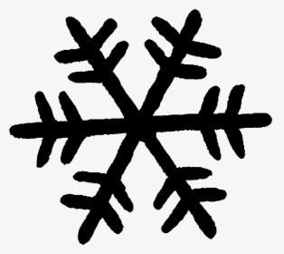 Snowflake Scalable Vector Graphics Clip Art - Simple Snowflake Black And White, HD Png Download, Free Download