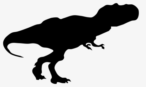 Clipart - T Rex Dinosaur Silhouette, HD Png Download, Free Download