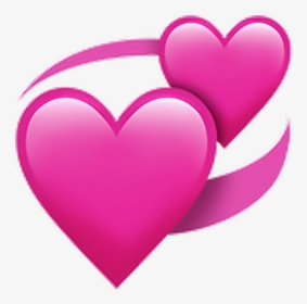 Whatsapp Emotions Emotion Emoji Heart Pink - Whatsapp Heart Emoji Png, Transparent Png, Free Download