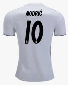2018 19 Real Madrid Home Modric 10 Short Sleeve Jersey, HD Png Download, Free Download