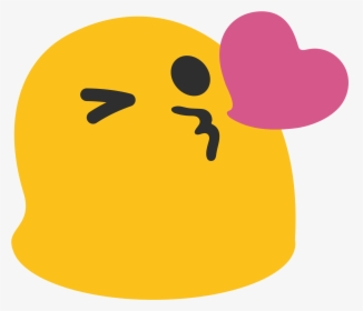 Kiss Heart Emoji Png - Google Emoji Kiss, Transparent Png, Free Download