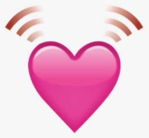Download Beating Pink Heart Emoji - Beating Heart Emoji Png, Transparent Png, Free Download
