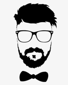 Hairstyle Beard Moustache Glasses Png File Hd Clipart - Beard Man Vector Png, Transparent Png, Free Download