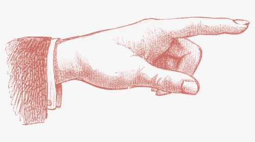 Gm Pointing Hand 1 - Sketch, HD Png Download, Free Download