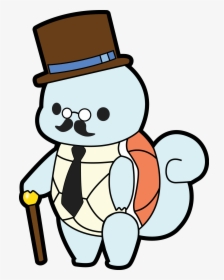 Squirtle With Top Hat, HD Png Download, Free Download
