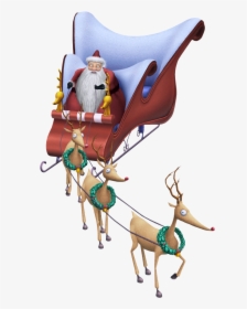 Reindeer Kingdom Hearts Insider Ⓒ - Nightmare Before Christmas Santa Claus Sleigh, HD Png Download, Free Download