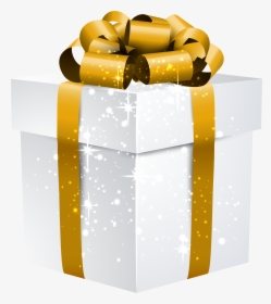 Christmas Gold Gift Box Png, Transparent Png, Free Download