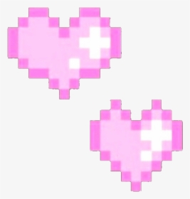 #pixel #cute #pink #heart #kawaii #hearts #overlay - Cute Pixel Heart Transparent, HD Png Download, Free Download