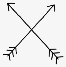 Cute Arrow Png - Black And White Arrow Drawing, Transparent Png, Free Download