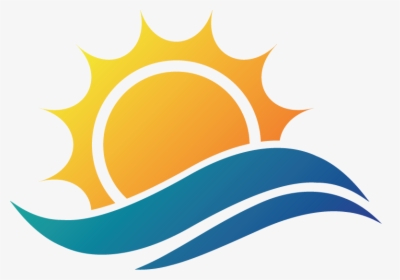 Transparent Sun Vector Png - Sun And Wave Silhouette, Png Download, Free Download