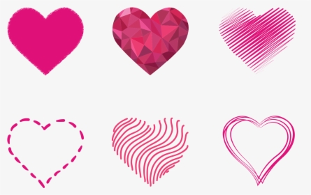 Pink Art Hearts Png Image - Prism Heart, Transparent Png, Free Download
