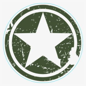Army Star Circle Sticker - Transparent Army Sticker Png, Png Download, Free Download