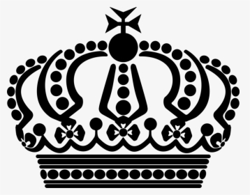 Crown Png Black And White - Queen Crown Clipart Black And White, Transparent Png, Free Download