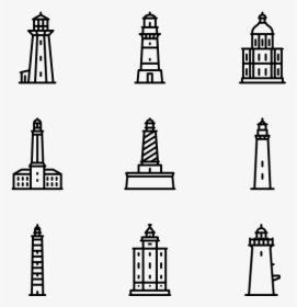 Clip Art Lighthouse Vector - Lighthouse Icon Png, Transparent Png, Free Download