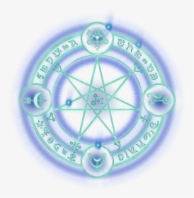Green Blue Neon Glow Circle Star Witch Witchcraft Magic - Dr Strange Magic Png, Transparent Png, Free Download
