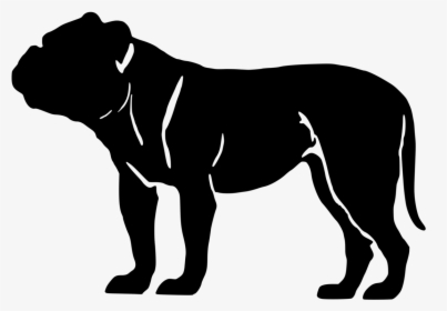 Olde English Bulldog Silhouette, HD Png Download, Free Download