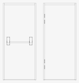 Single Fire Exit Doors - Colorfulness, HD Png Download, Free Download