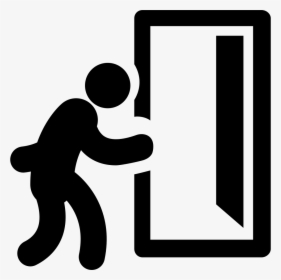 Transparent Exit Door Png - Walking Out The Door Clipart, Png Download, Free Download