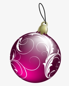 Transparent Christmas Ornament Clip Art - Christmas Ball Pink Png, Png Download, Free Download
