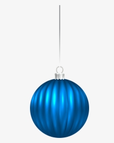 Blue Christmas Ornament Png - Blue Christmas Ball Png, Transparent Png, Free Download