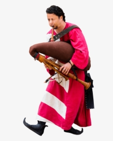 Medieval Bagpipes Player - Bagpipes, HD Png Download, Free Download