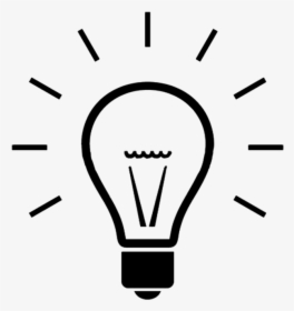 Lightbulb Vector - Transparent Background Light Bulb Clip Art, HD Png Download, Free Download
