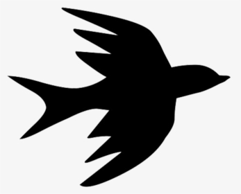 Bird Flight Bird Flight Swallow Silhouette - Silhouette Flying Bird Png, Transparent Png, Free Download