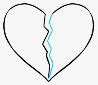 How To Draw Broken Heart - Line Art, HD Png Download, Free Download