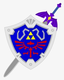 Weapon,logo - Master Sword And Hylian Shield Png, Transparent Png, Free Download