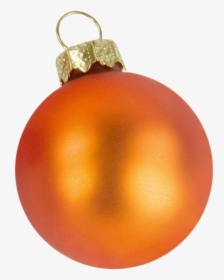 Transparent Christmas Ball Ornament Clipart - Orange Christmas Ball Transparent, HD Png Download, Free Download