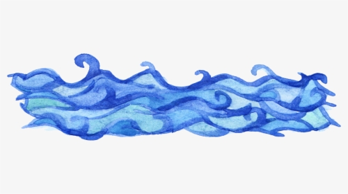 Clip Art Watercolor Wave Png - Transparent Background Ocean Clipart, Png Download, Free Download