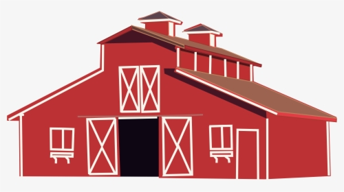 Red Barn Clip Arts - Transparent Background Barn Png, Png Download, Free Download
