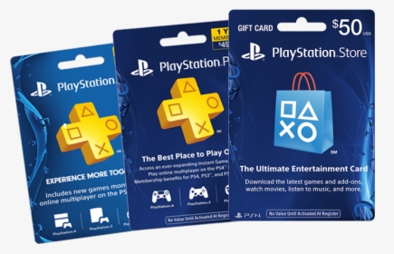 Transparent Psn Card Png - Gift Card Playstation Plus, Png Download, Free Download