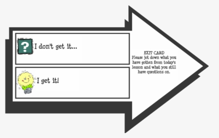 Exit Card Clipart - Exit Card In Teaching, HD Png Download, Free Download