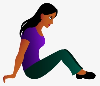 Sitting Women Png Image - Woman Sitting Clipart, Transparent Png, Free Download