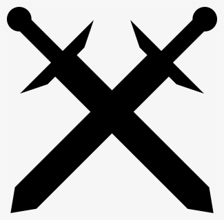 Swords, Crossed, Medieval, Old, Knight, Steel, Blade - Crossing Swords Clipart, HD Png Download, Free Download