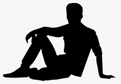 Man Silhouette Vector 15, Buy Clip Art - Man Sitting Silhouette Png, Transparent Png, Free Download