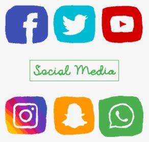 Social Media Icons - Transparent Background Social Media Icon Png, Png Download, Free Download